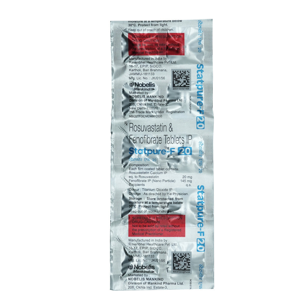 Statpure-F 20 Tablet 10's, Pack of 10 Statpure-F 20 Tablet 10's, Pack of 10