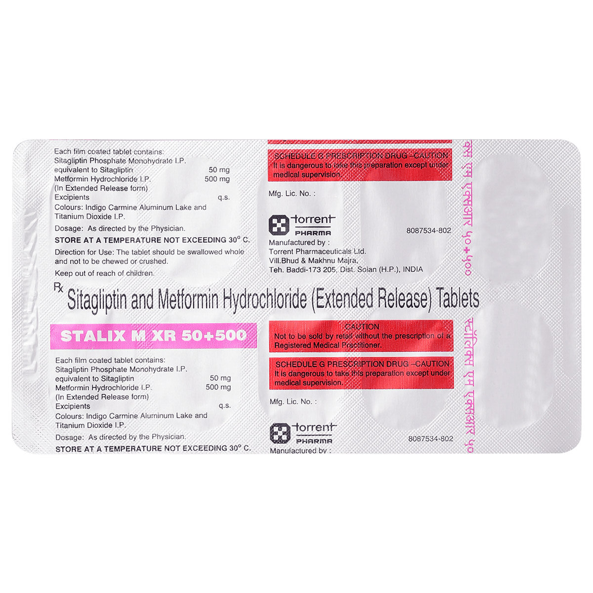 Stalix M XR 50 mg/500 mg Tablet 10's, Pack of 10 TabletS Stalix M XR 50 mg/500 mg Tablet 10's, Pack of 10 TabletS