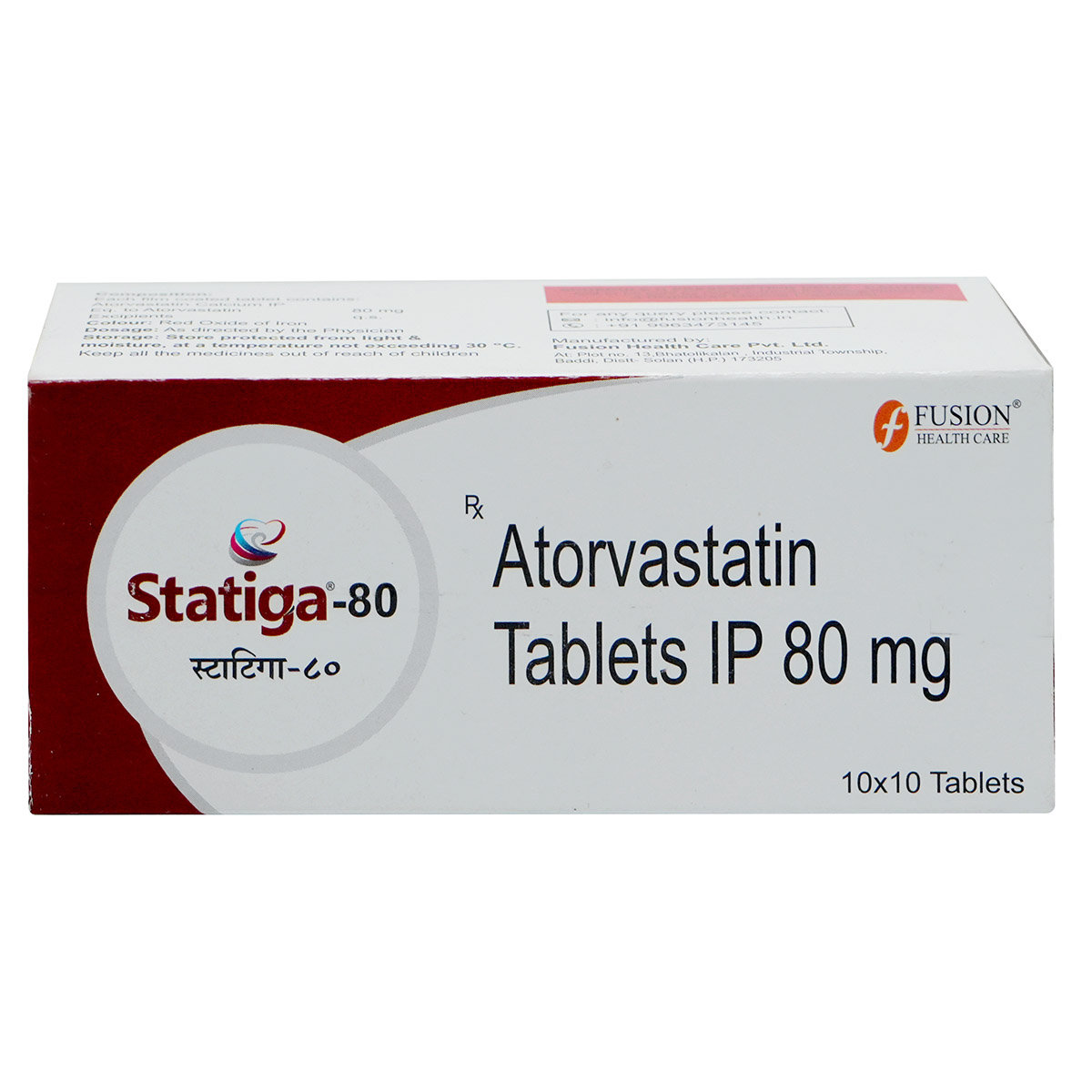 Statiga-80 Tablet 10's, Pack of 10 TabletS Statiga-80 Tablet 10's, Pack of 10 TabletS