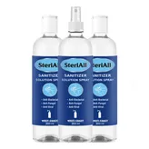 SteriAll Sanitizer Solution Spray, 200 ml (Pack of 3), Pack of 1