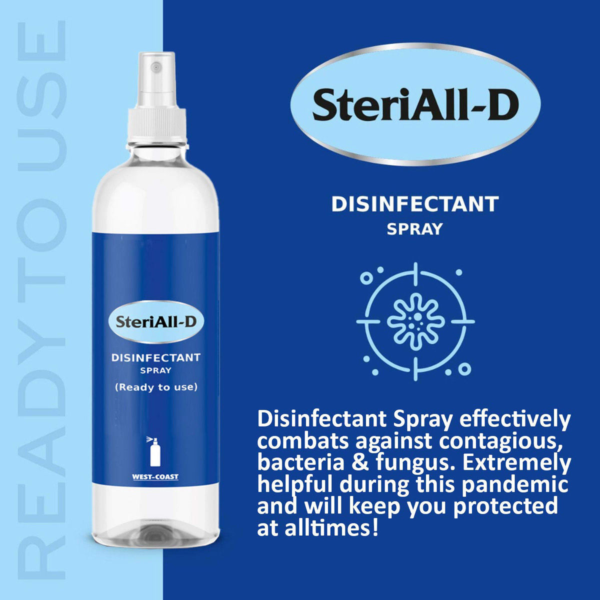SteriallD Surface Disinfectant Spray, 500 ml Price, Uses, Side Effects, Composition Apollo