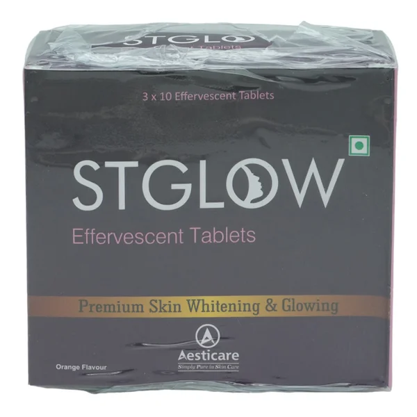 Stglow Orange Flavour Effervescent Tablet 10's
