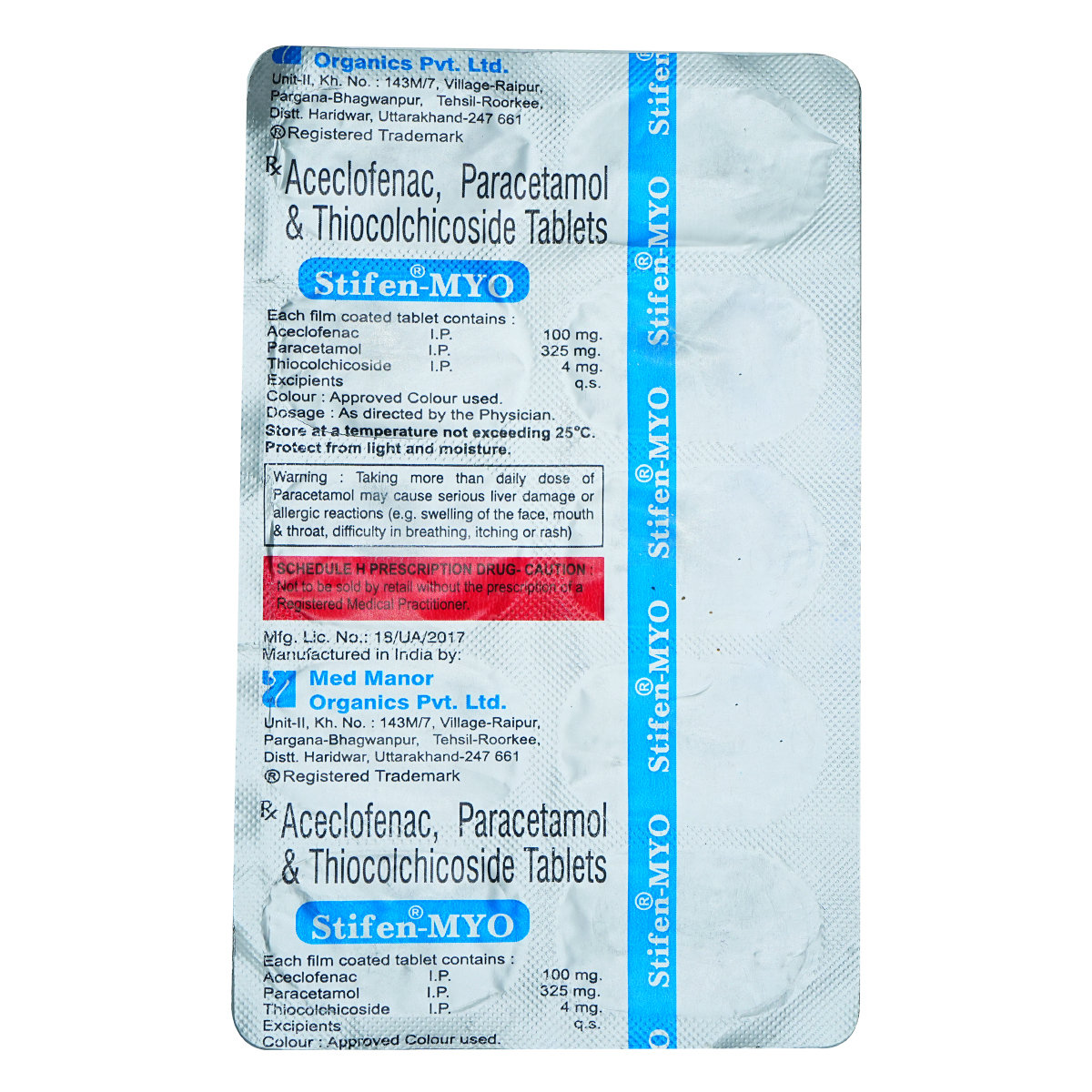 STIFEN MYO TABLET, Pack of 10 STIFEN MYO TABLET, Pack of 10