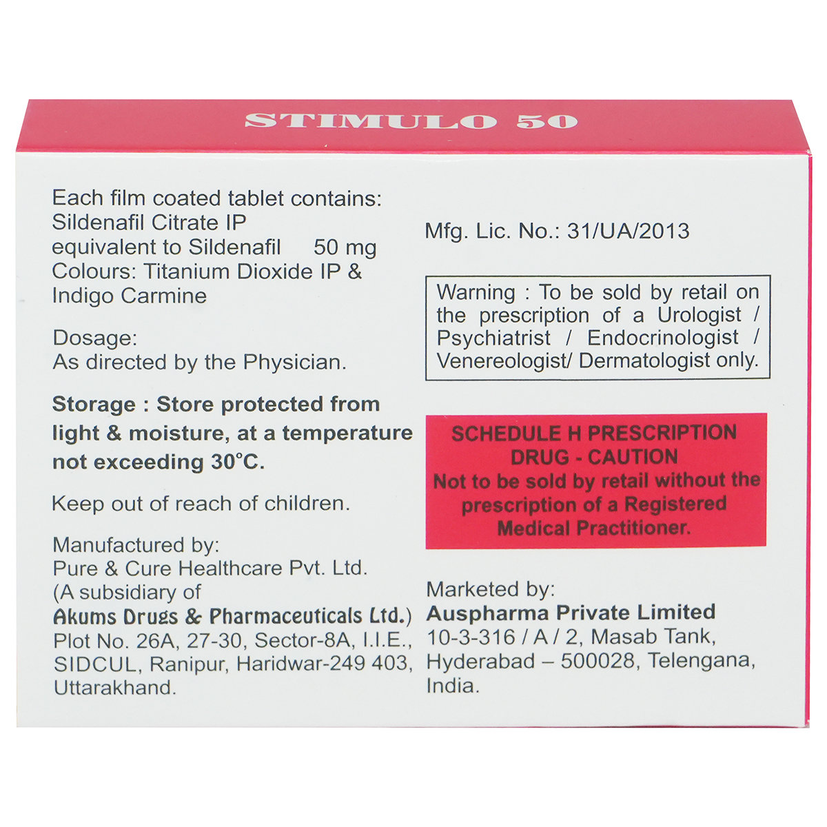 Stimulo 50 Tablet 4's, Pack of 4 TABLETS Stimulo 50 Tablet 4's, Pack of 4 TABLETS