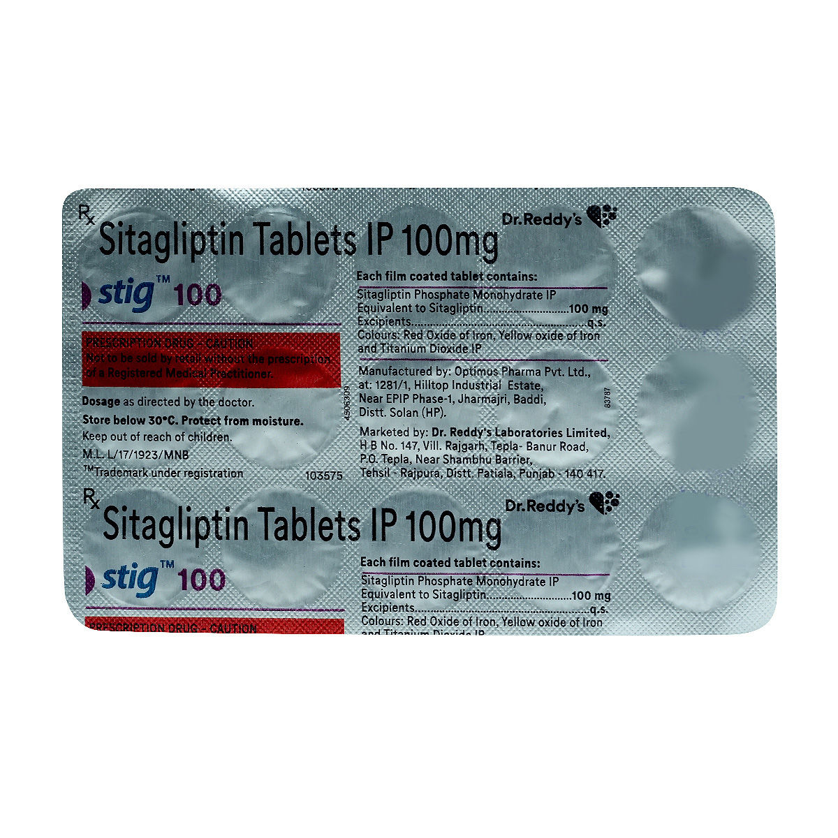 Buy Stig 100 mg Tablet 15's Online