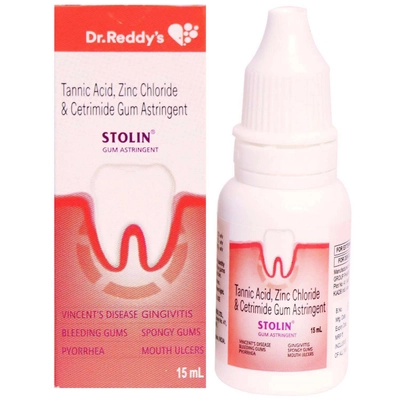 Stolin Gum Astringent 15 ml, Pack of 1 GUM PAINT