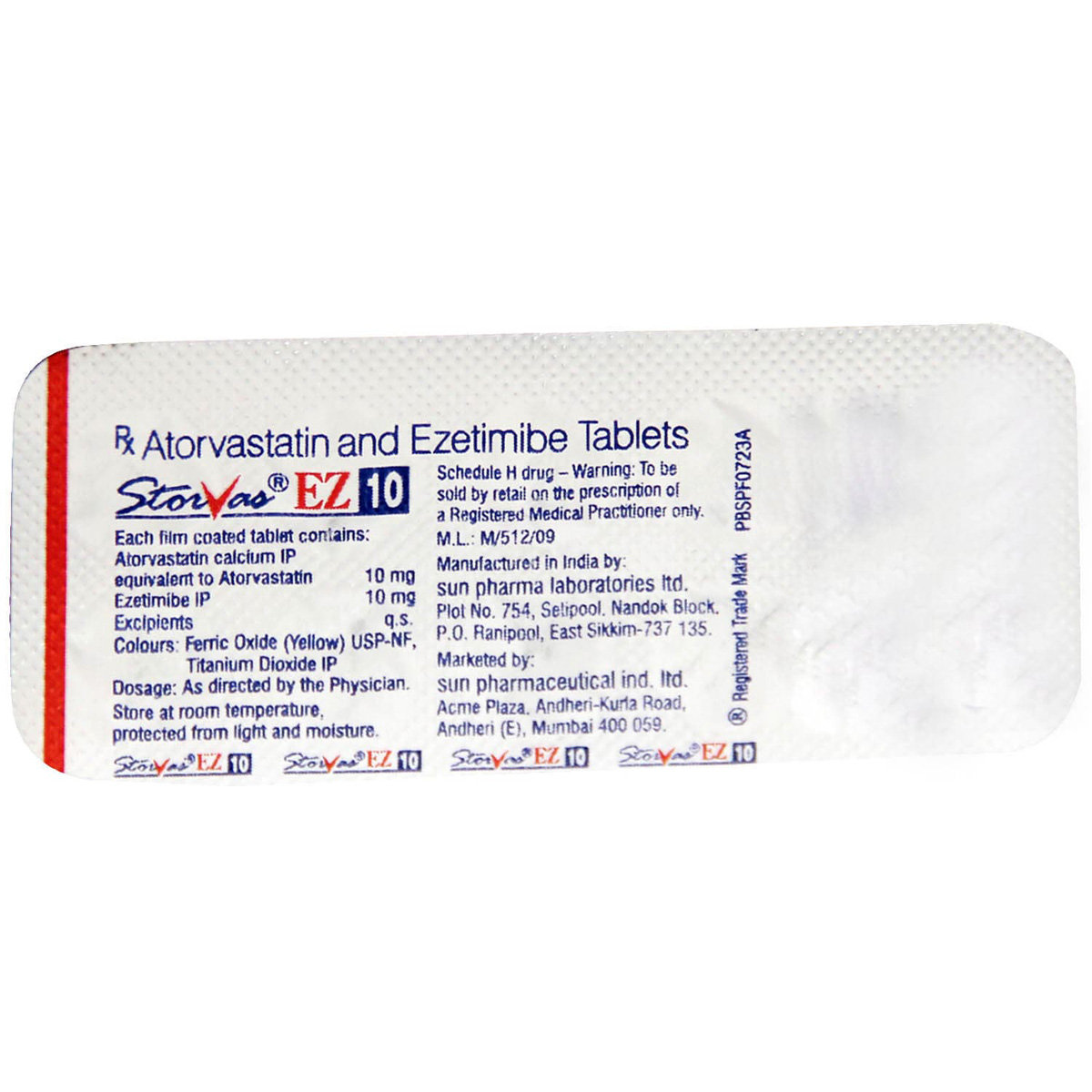 Storvas EZ 10 Tablet 10's, Pack of 10 TABLETS Storvas EZ 10 Tablet 10's, Pack of 10 TABLETS
