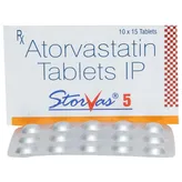 Storvas 5 Tablet 15's, Pack of 15 TABLETS