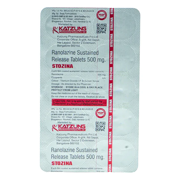 Stozina 500 Tablet 10's, Pack of 10 TabletS