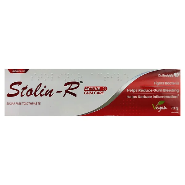 Stolin-R Active Gumcare Sugar Free Toothpaste 70 gm, Pack of 1
