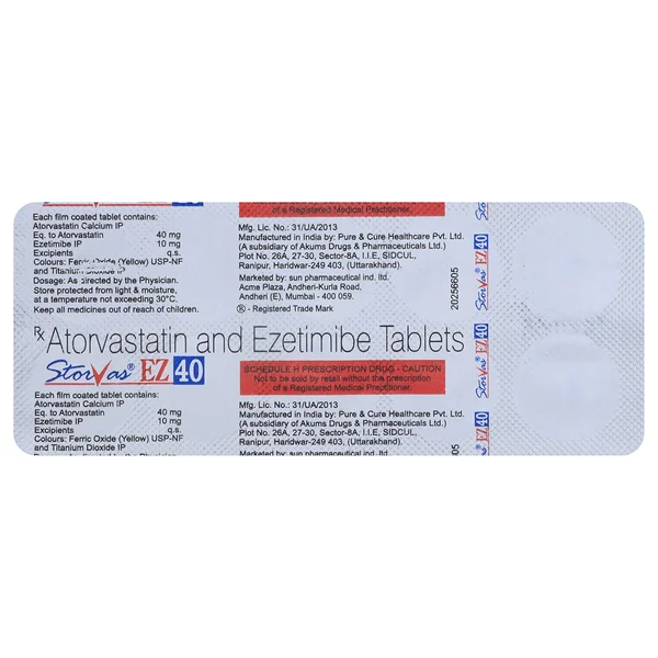 Storvas EZ 40 Tablet 10's