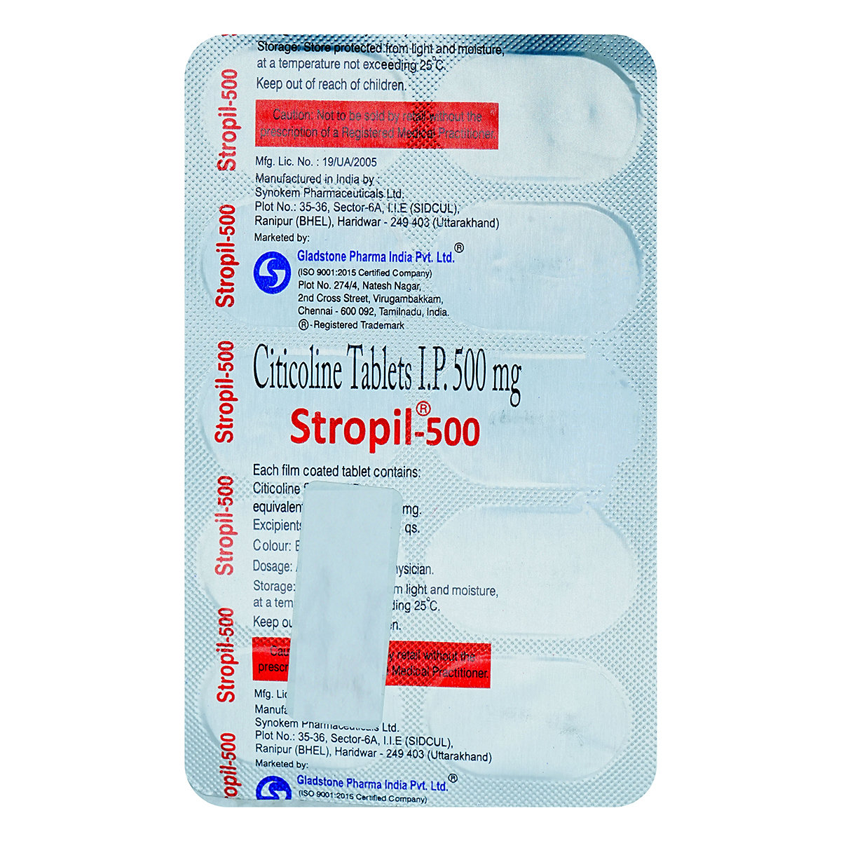 Stropil 500 Tablet 10's, Pack of 10 TABLETS Stropil 500 Tablet 10's, Pack of 10 TABLETS