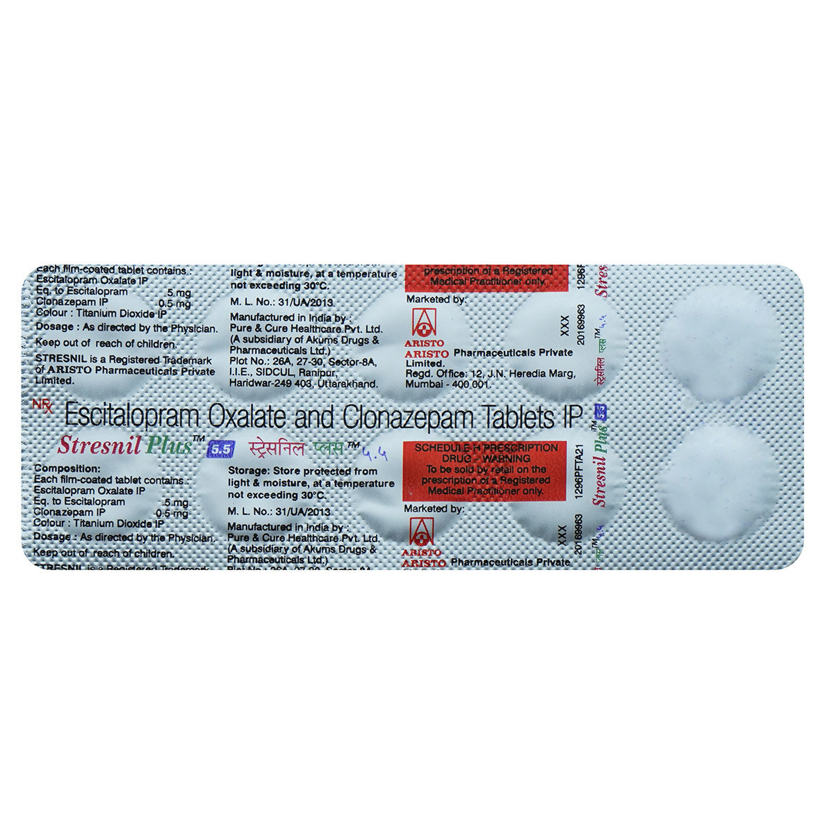 Stresnil Plus 5.5 Tablet 10's, Pack of 10 TABLETS Stresnil Plus 5.5 Tablet 10's, Pack of 10 TABLETS