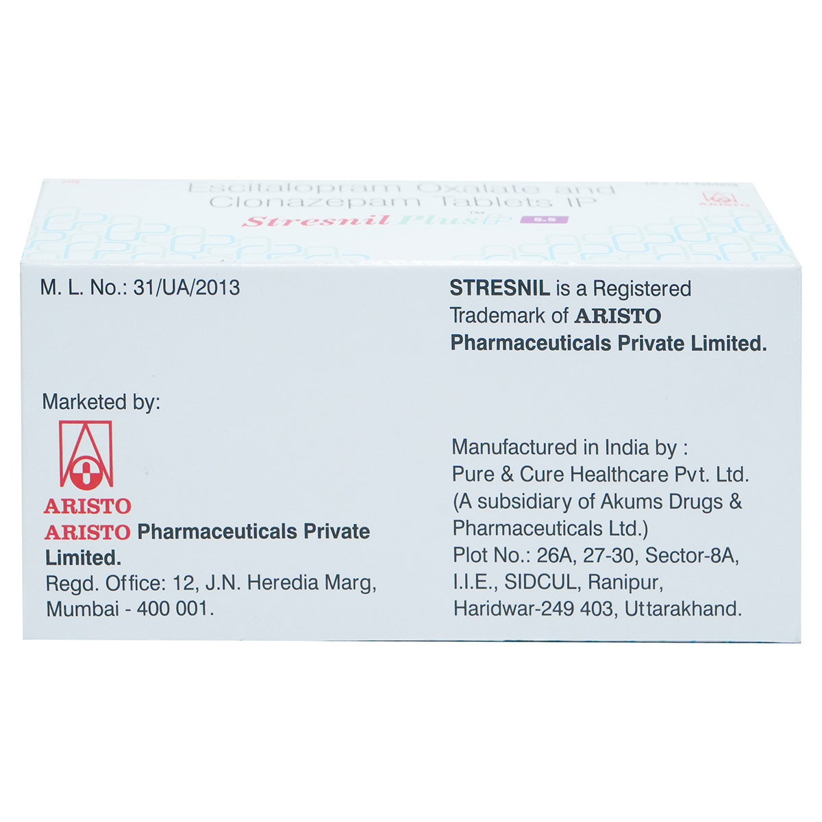 Stresnil Plus 5.5 Tablet 10's, Pack of 10 TABLETS Stresnil Plus 5.5 Tablet 10's, Pack of 10 TABLETS