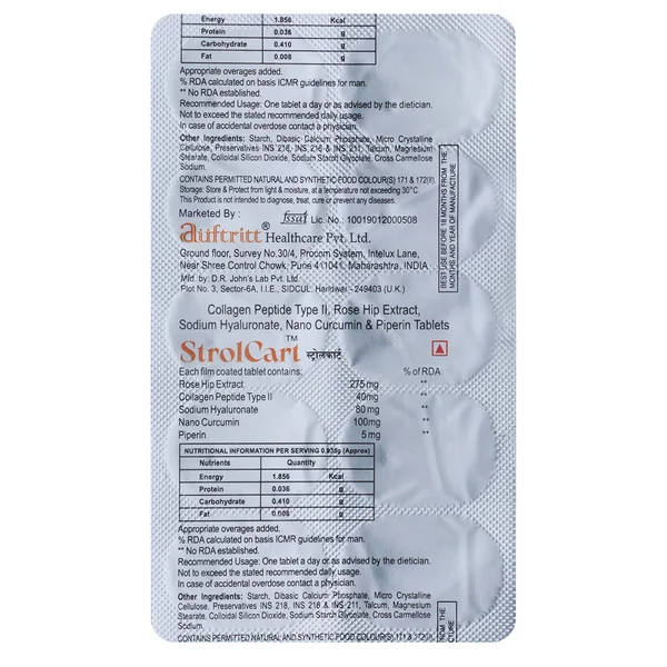 Strolcart Tablet 10's, Pack of 10