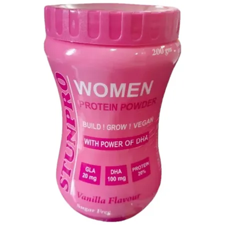 Stunpro Women Sugar Free Vanilla Flavour Protein Powder 200 gm