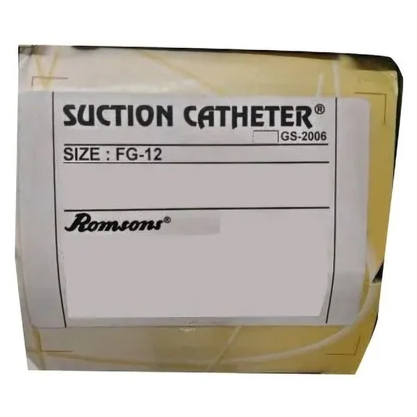 Romsons Suction Catheter 12FG, 1 Count, Pack of 1