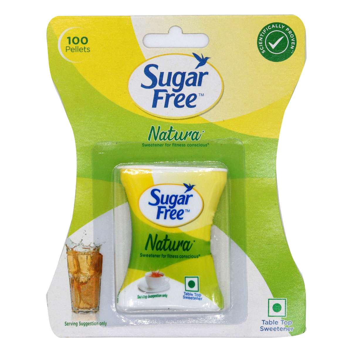 Sugar Free Natura Low Calorie Sweetener, 100 Pellets, Pack of 1 Sugar Free Natura Low Calorie Sweetener, 100 Pellets, Pack of 1