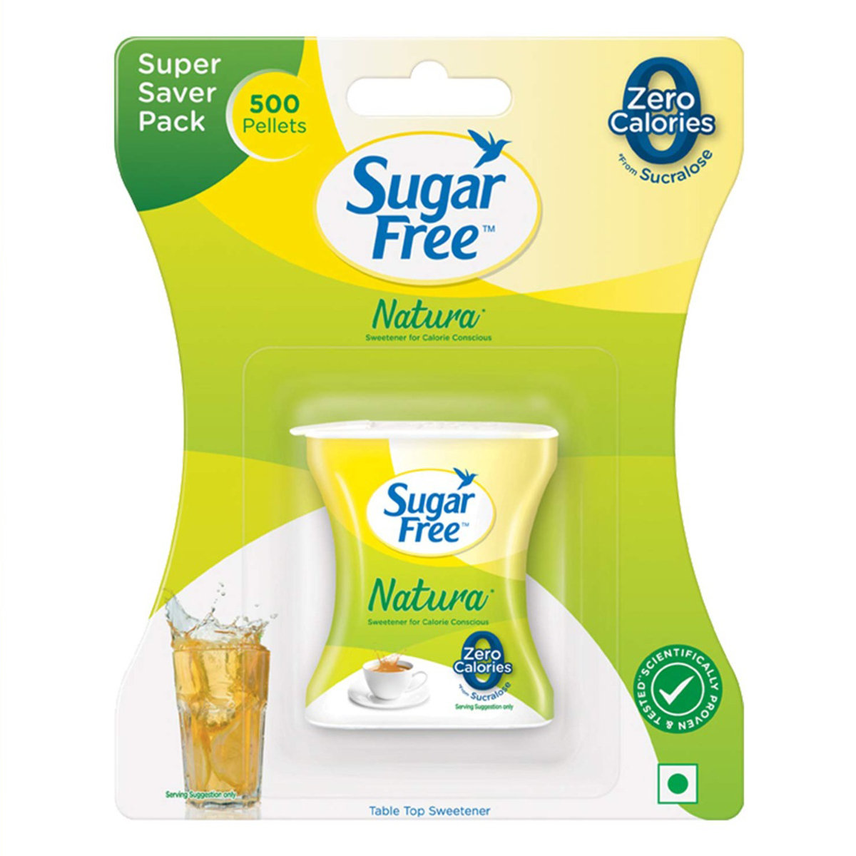 Sugar Free Natura Low Calorie Sweetener, 500 Pellets, Pack of 1 Sugar Free Natura Low Calorie Sweetener, 500 Pellets, Pack of 1