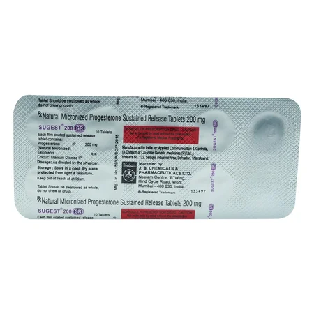 Sugest-SR 200 mg Tablet 10's