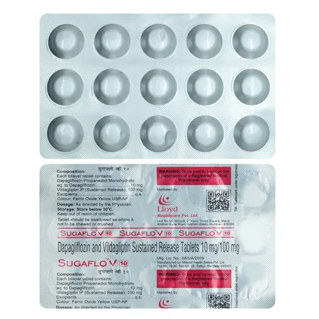 Sugaflo V 10 Tablet 15's
