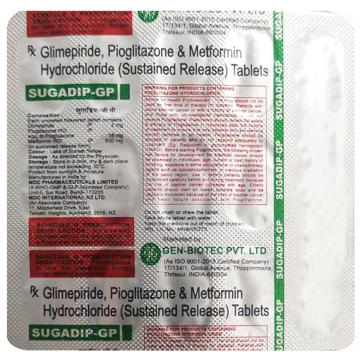 Buy Sugadip-GP Tablet 15's online | Uses, Side Effects, Price and ...
