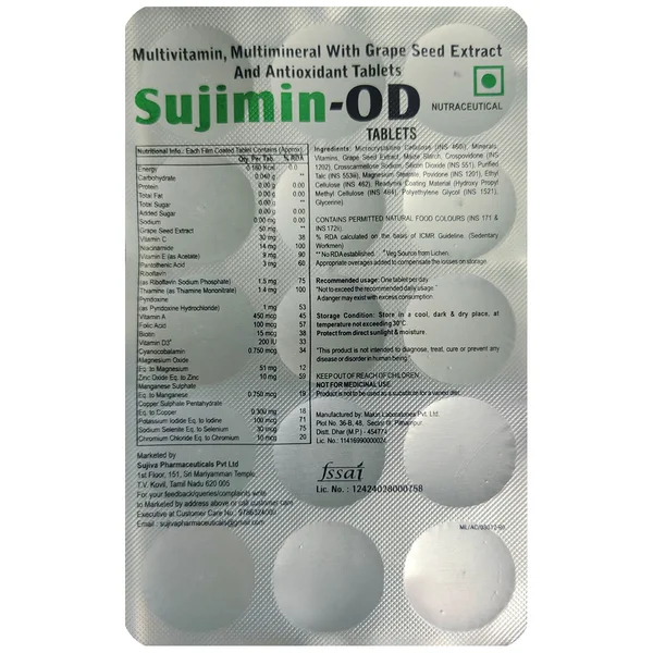 Sujimin-OD Tablet 15's