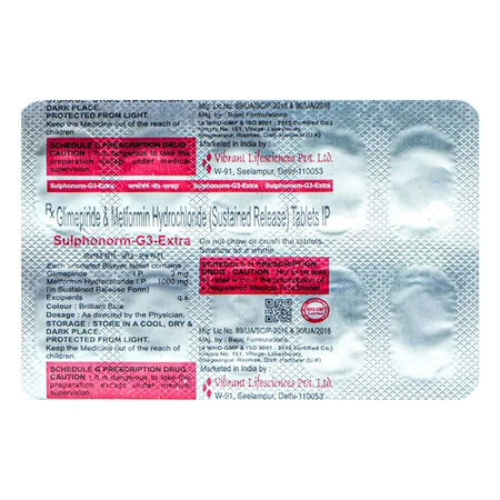 Sulphonorm-G3 Extra Tablet 10's