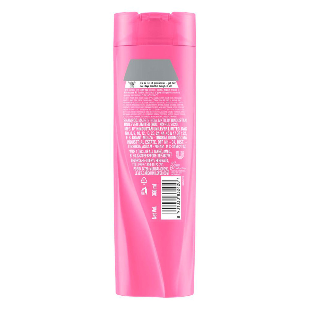 Sunsilk Lusciously Thick & Long Shampoo, 360 ml, Pack of 1 Sunsilk Lusciously Thick & Long Shampoo, 360 ml, Pack of 1
