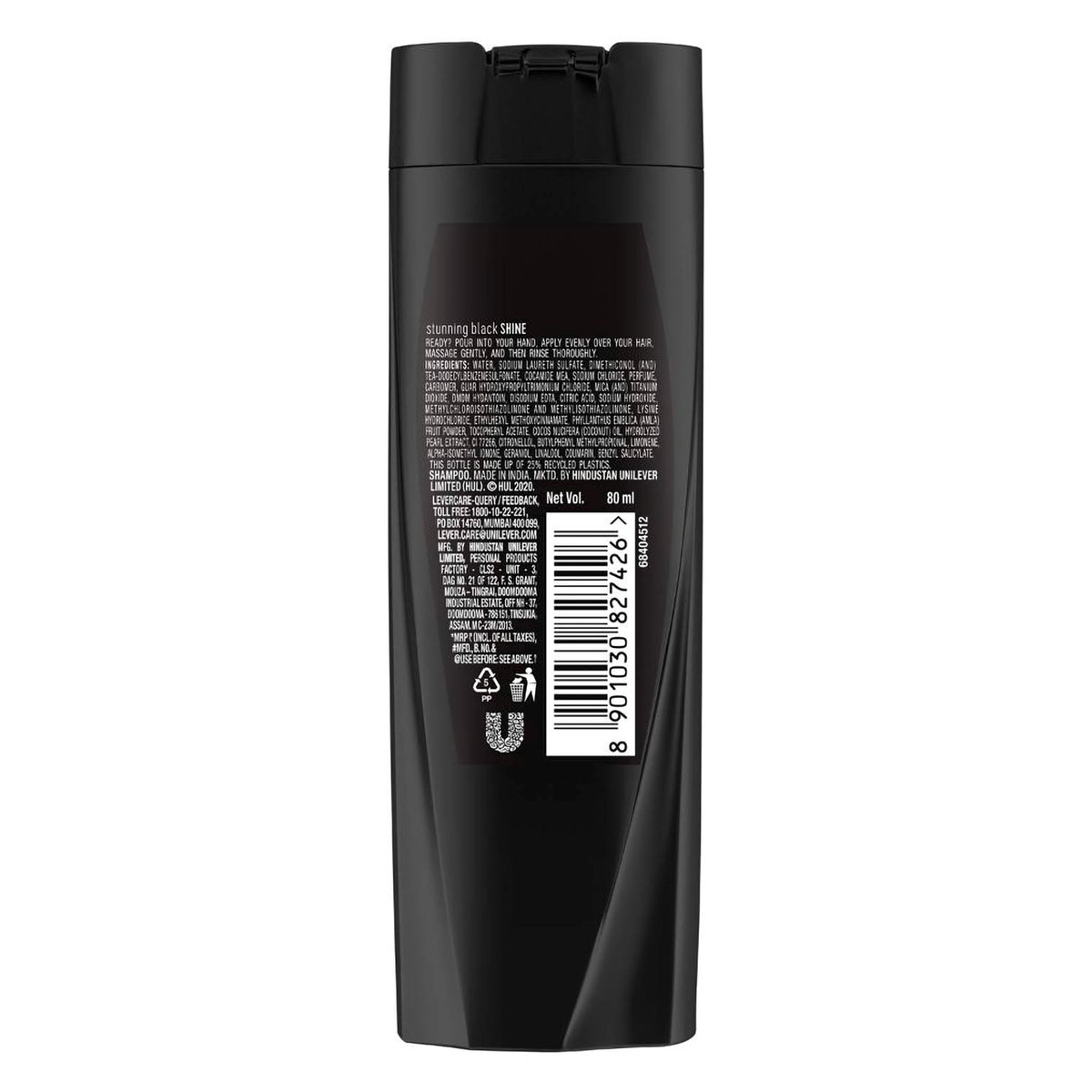 Sunsilk Stunning Black Shine Shampoo, 80 ml, Pack of 1 Sunsilk Stunning Black Shine Shampoo, 80 ml, Pack of 1