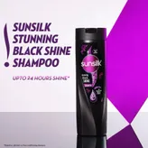 Sunsilk Stunning Black Shine Shampoo, 80 ml, Pack of 1