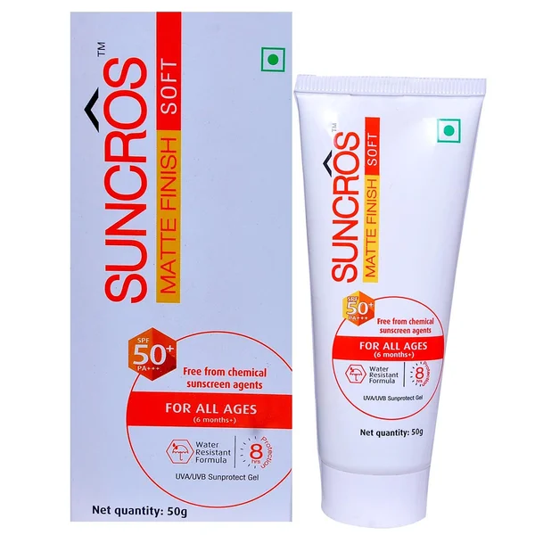 Suncros Soft Gel SPF 50+ 50 gm, Pack of 1