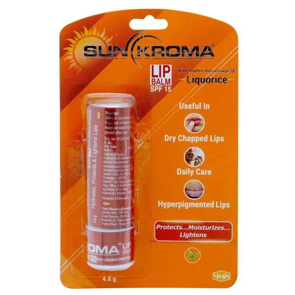 Sunkroma Lip Balm SPF 15, 4.8 gm, Pack of 1