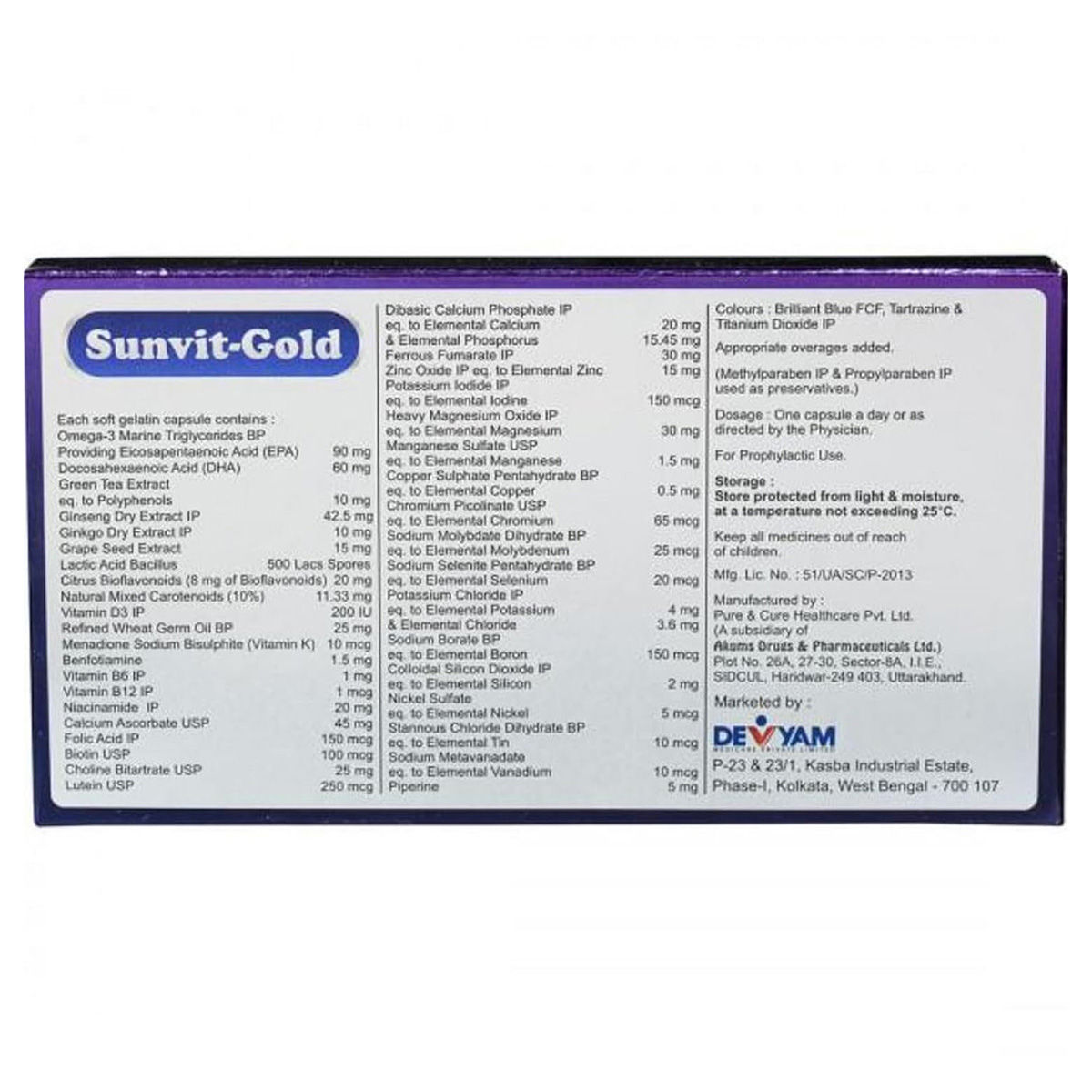 Sunvit R Buy Sunvit-Gold Capsule | 19 Minutes Delivery | Apollo Pharmacy