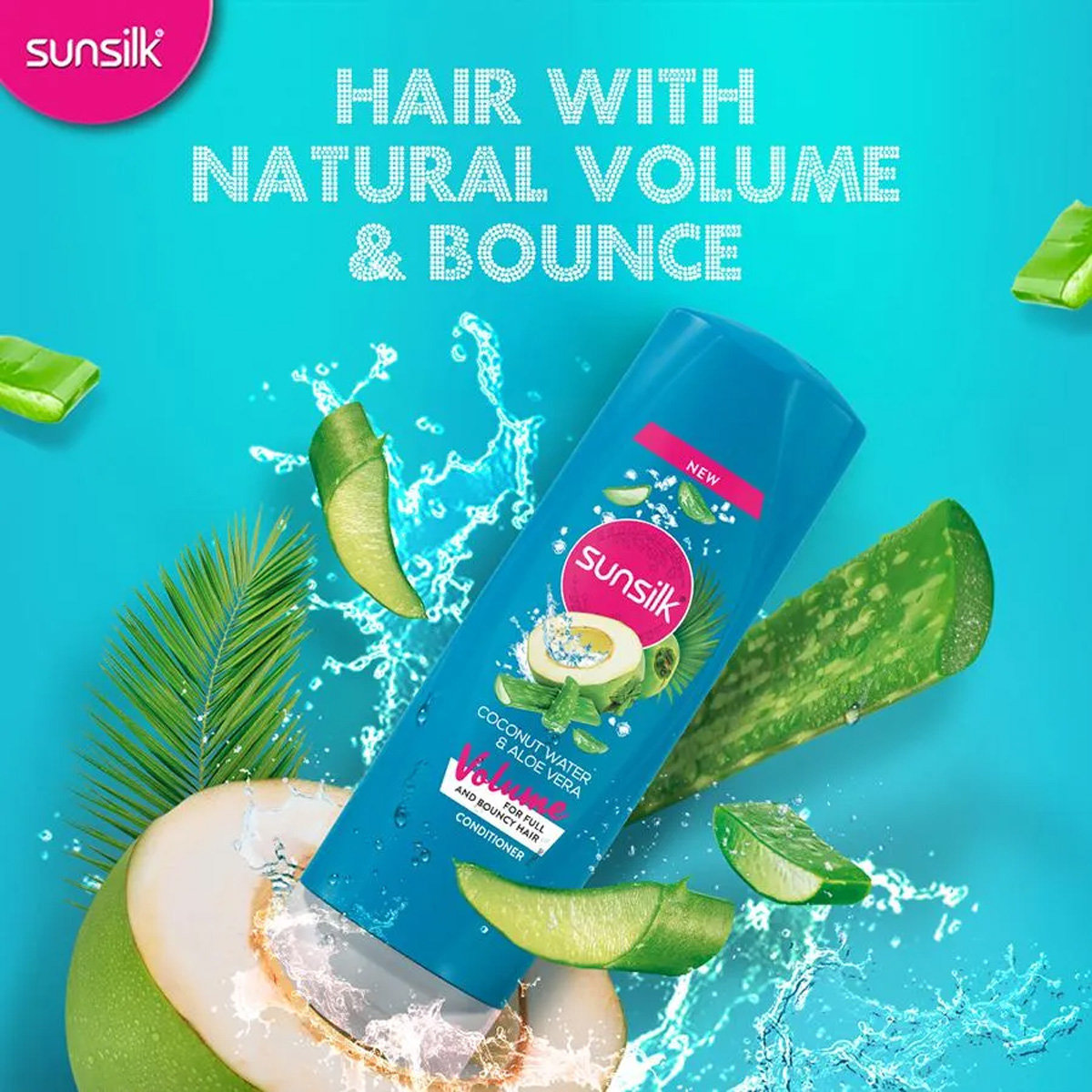 Sunsilk Coconut & Aloe Vera Volume Hair Conditioner, 180 ml, Pack of 1 Sunsilk Coconut & Aloe Vera Volume Hair Conditioner, 180 ml, Pack of 1