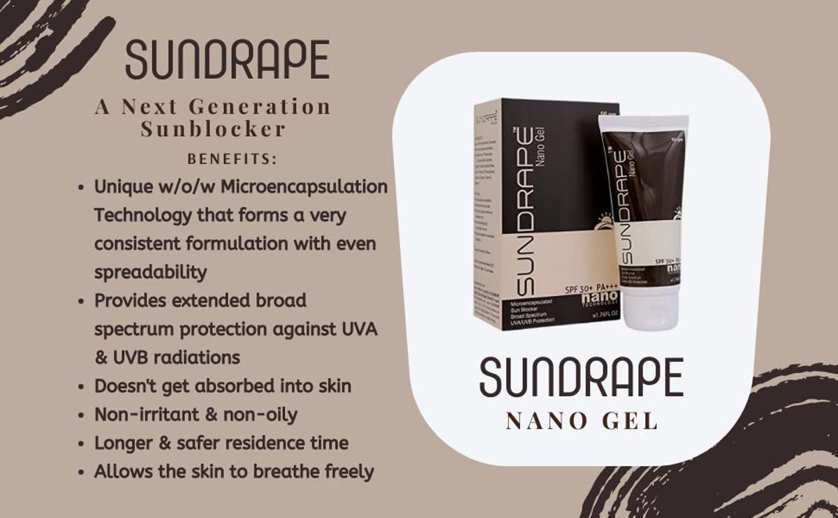 Sundrape SPF 30+ Pa+++ Nano Gel 50 gm, Pack of 1 Sundrape SPF 30+ Pa+++ Nano Gel 50 gm, Pack of 1