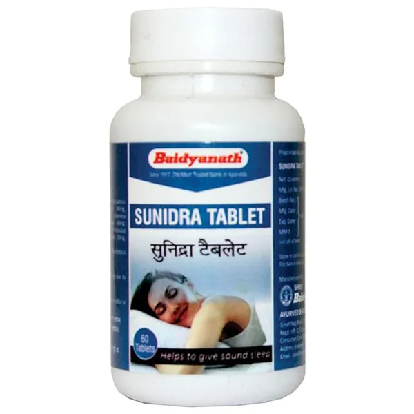 Shree Baidyanath Sunidra, 60 Tablets