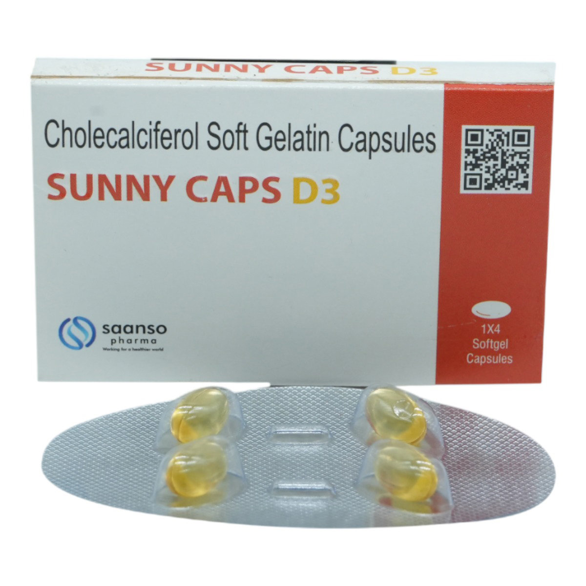 Sunny D3 Softgel Capsule 4's, Pack of 4 SoftgelsS Sunny D3 Softgel Capsule 4's, Pack of 4 SoftgelsS