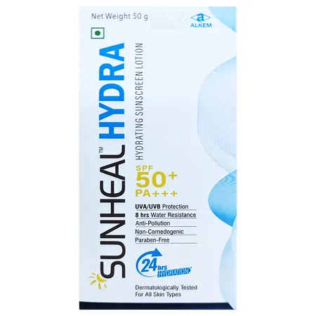 Sunheal Hydra SPF50+ PA+++ Sunscreen Lotion, 50 gm