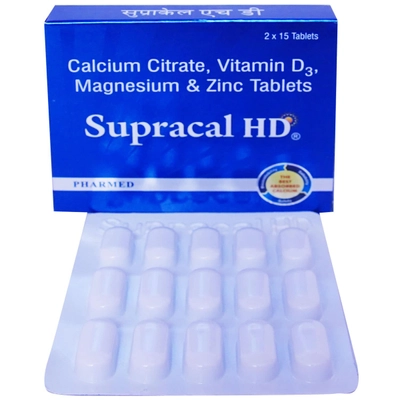 Supracal HD Tablet 15's, Pack of 15 TABLETS