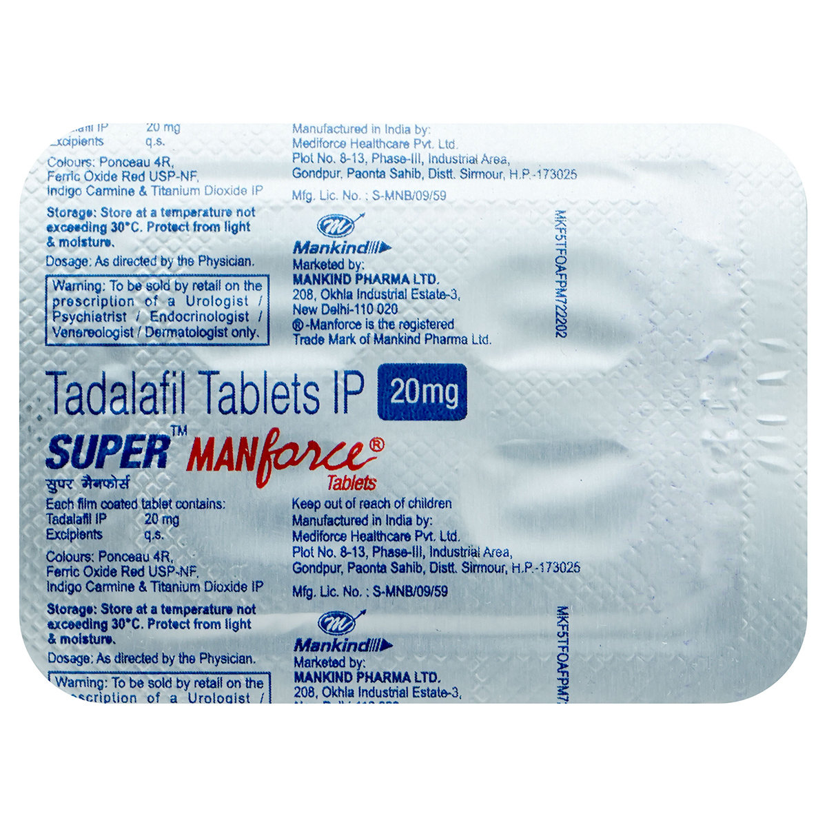 Super Manforce Tablet 4's, Pack of 4 TabletS Super Manforce Tablet 4's, Pack of 4 TabletS