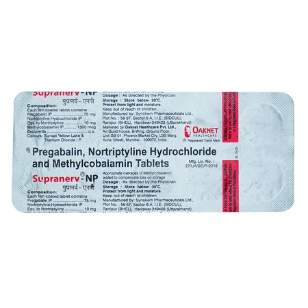 Supranerv-NP 75 mg Tablet 10's