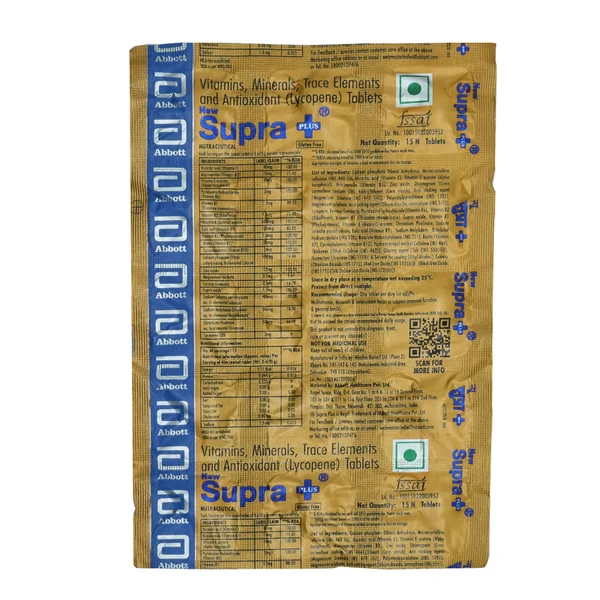 Supra Plus New Tablet 15's