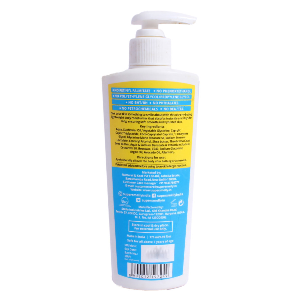 Super Smelly Nine To Nine Soul Soothing Moisturizer 175 ml | With Argan Oil, Shea Butter, Cacao Butter, Avocado Oil | All Day Hydration | Non Greasy | For Dry Skin, Pack of 1 Super Smelly Nine To Nine Soul Soothing Moisturizer 175 ml | With Argan Oil, Shea Butter, Cacao Butter, Avocado Oil | All Day Hydration | Non Greasy | For Dry Skin, Pack of 1