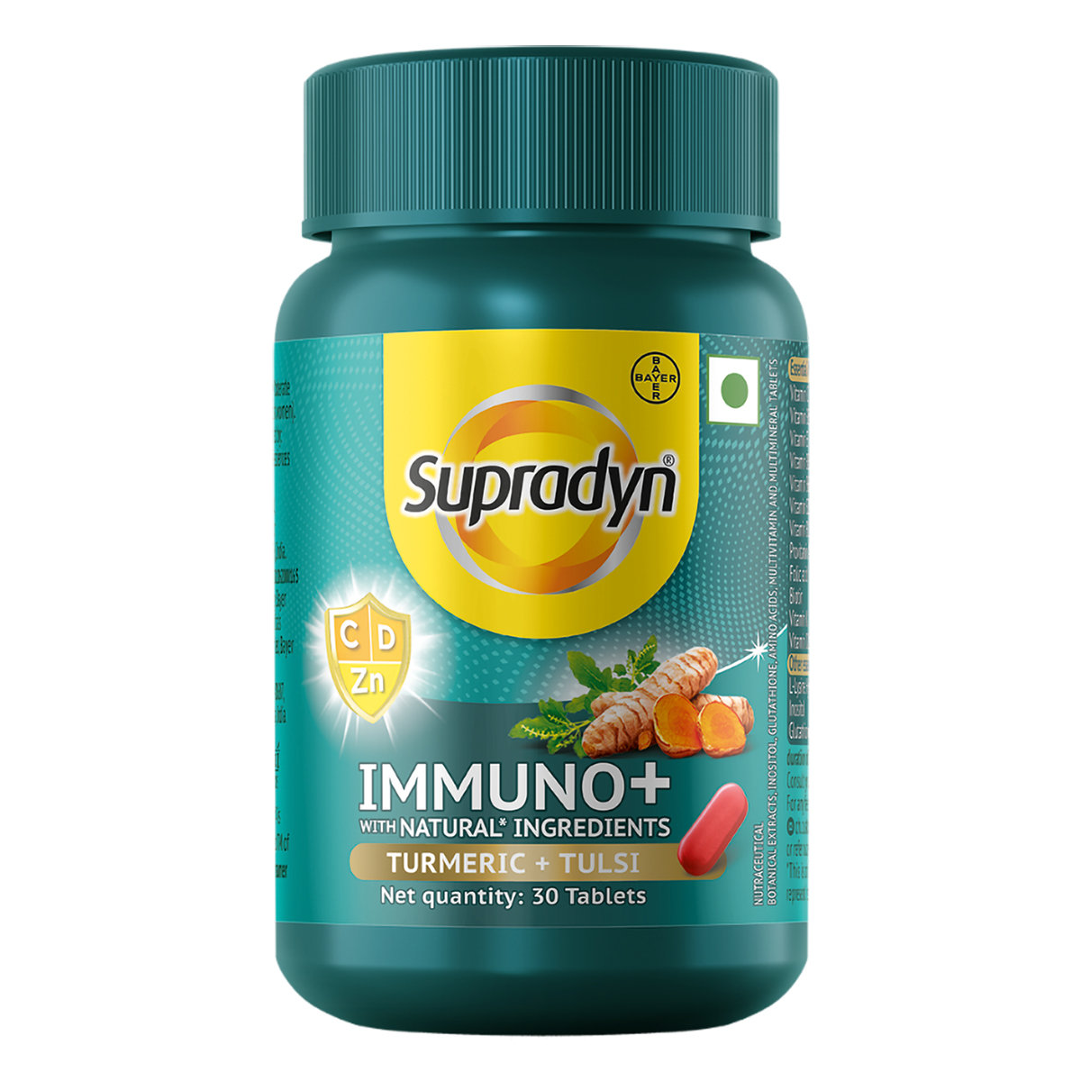 Supradyn Immuno+ Multivitamin with Natural Ingredients, 30 Tablets, Pack of 1 Supradyn Immuno+ Multivitamin with Natural Ingredients, 30 Tablets, Pack of 1