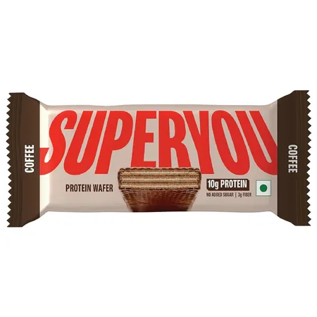 Superyou No Added Sugar Coffee Protein Wafers, 40 gm