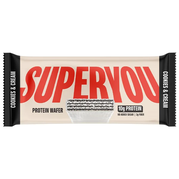Superyou No Added Sugar Cookies & Cream Protein Wafers, 40 gm