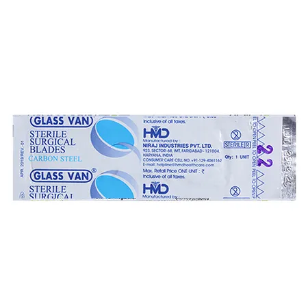 Surgical Blade 22 Glass Van 