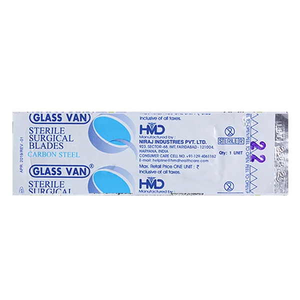 Surgical Blade 22 Glass Van 