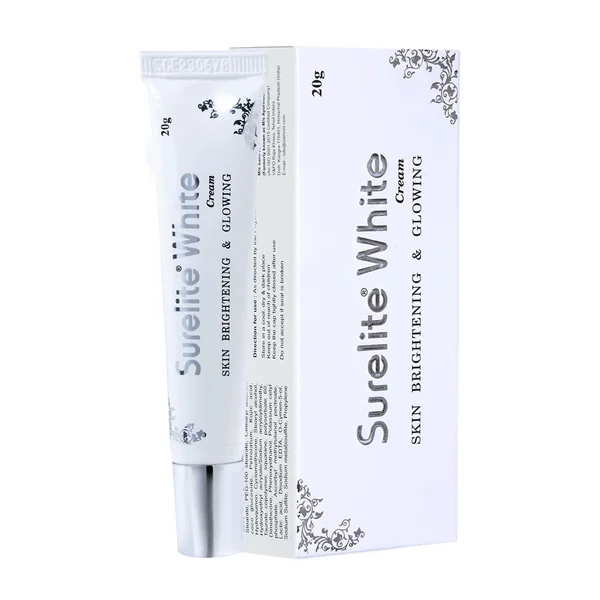 Surelite White Cream 20 gm, Pack of 1